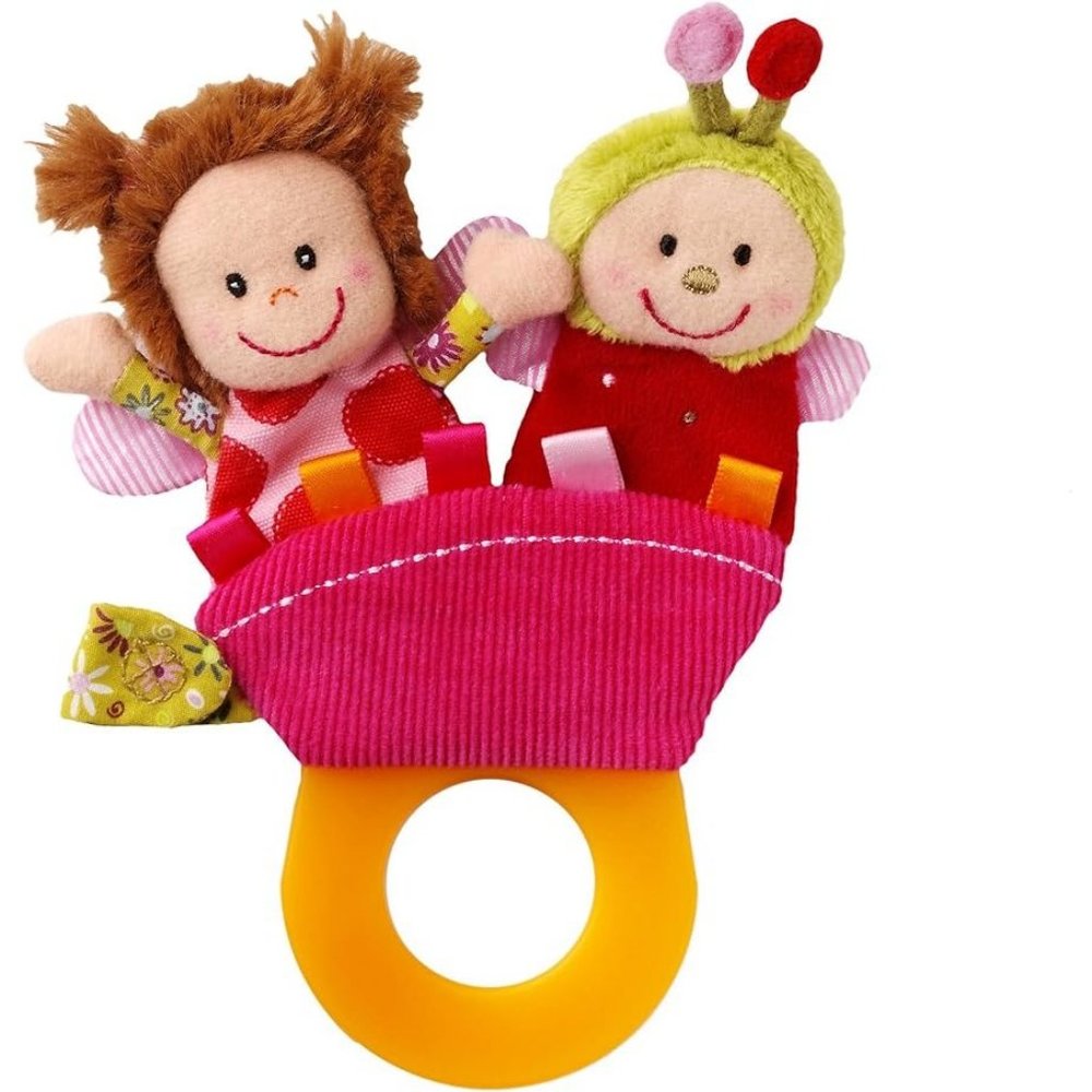 New Lilliputiens Liz Teething Rattle Finger Puppet Toy